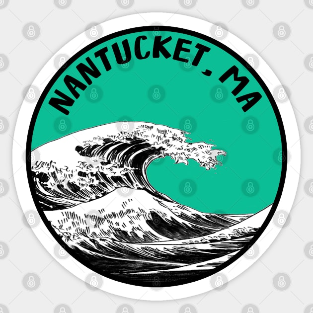 Nantucket Massachusetts Cape Cod Sticker by TravelTime